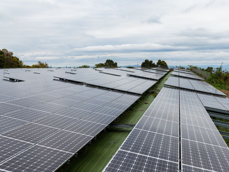 Solar Panels on a Warehouse Roof